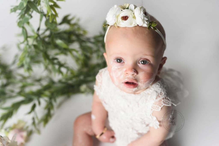 Baby Cake Smash Photographer Las Vegas Boho Cake Smash baby