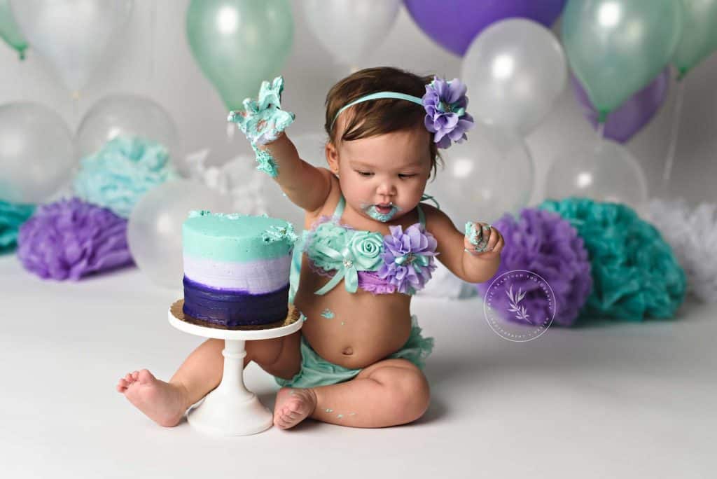 Cake smash First birthday photographer Las Vegas marie grantham photography